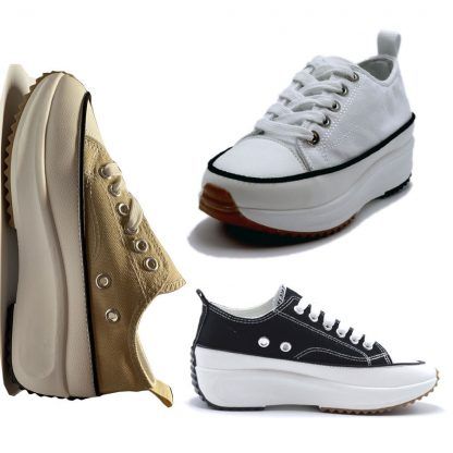 Zapatillas Lona Plataforma Pronto-moda