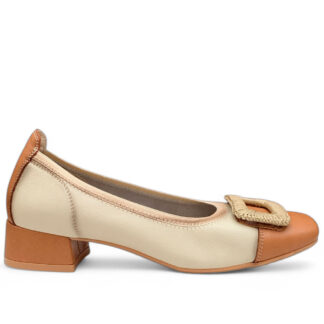 Zapatos de Mujer Manoletina Khloe Marín 290 Arena Beige